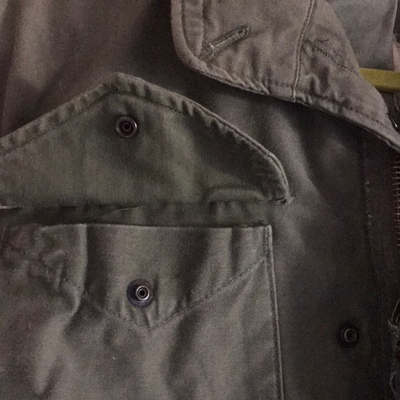 Vintage green army parka Vietnam era - Picture 3 of 8